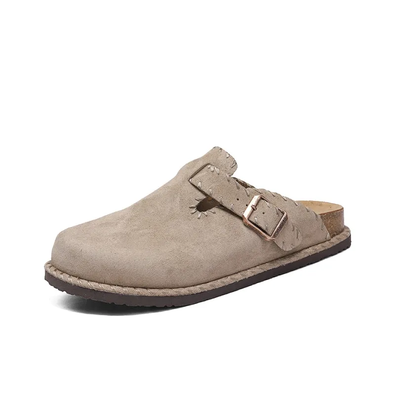AMICNIEGD Slip Resistant Abrasion Resistant Closed Toe Slippers Unisex-19
