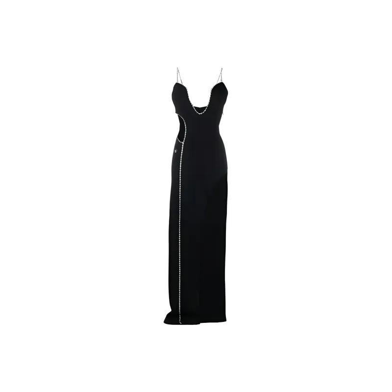 PHILIPP PLEIN Cut Out Detailed Sleeveless Maxi Dress-0