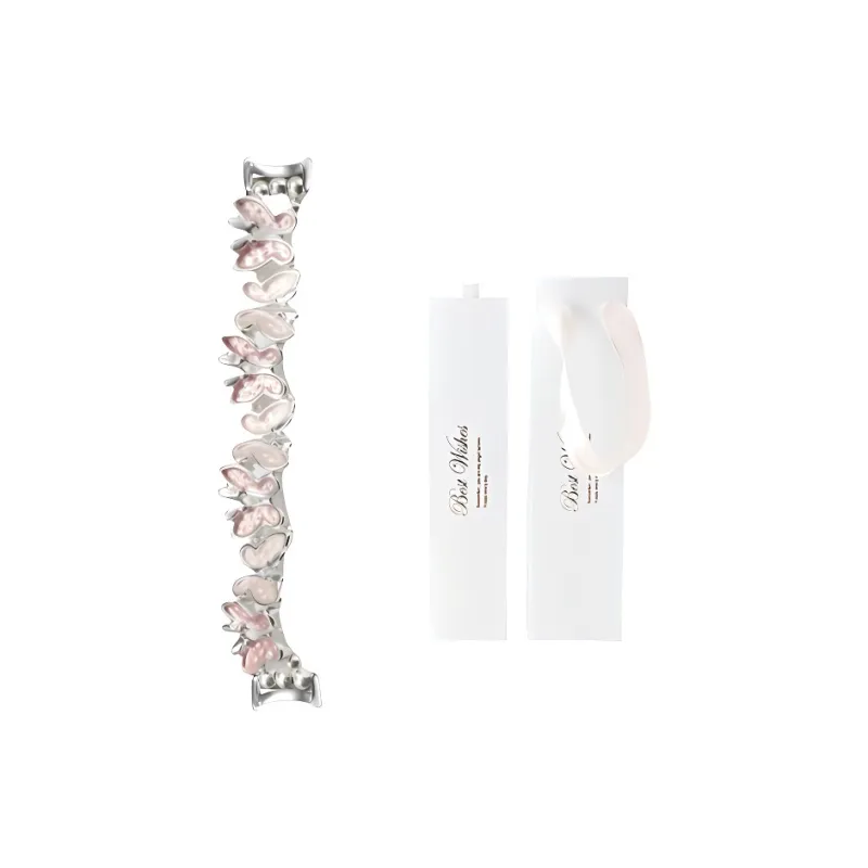 Akkerds Xiaomi Red Beige Compatibility Watch Band 130mm Metal-12