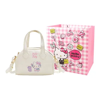 Sanrio Hello Kitty, Collaboration PU One Shoulder Handbag Women's Ecru