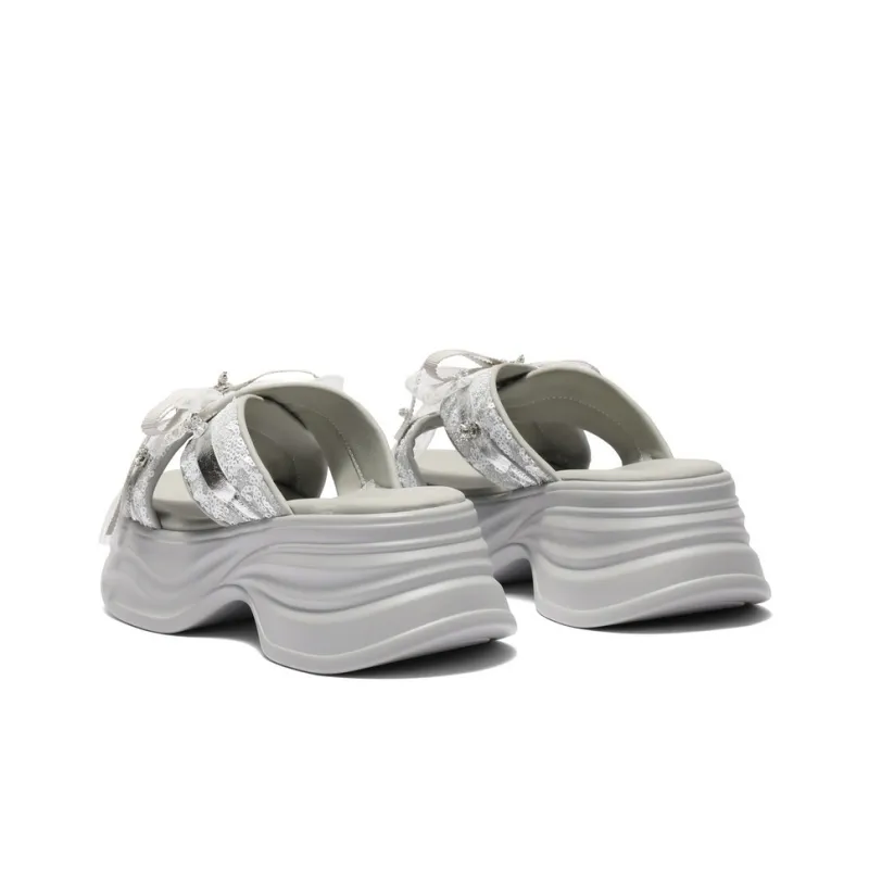 BELLE Slide Slippers Women's Gray-3