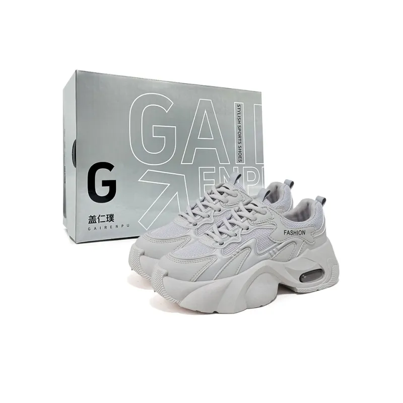 Gai Renpu Slip Resistant, Abrasion Resistant, Breathable Low Top Chunky Sneakers Women's-10
