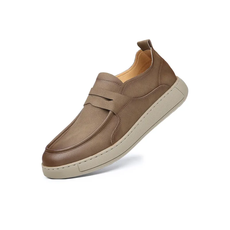 XIAOTOULANG Men's Casual Shoes Men Low Top Grey/khaki/yellow-6