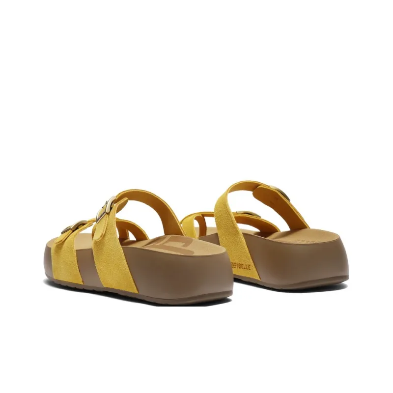 BELLE Slide Slippers Women's Yellow/Gray/Ecru-3