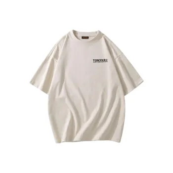 TONYKRZ T Shirt Unisex Light Beige Apricot