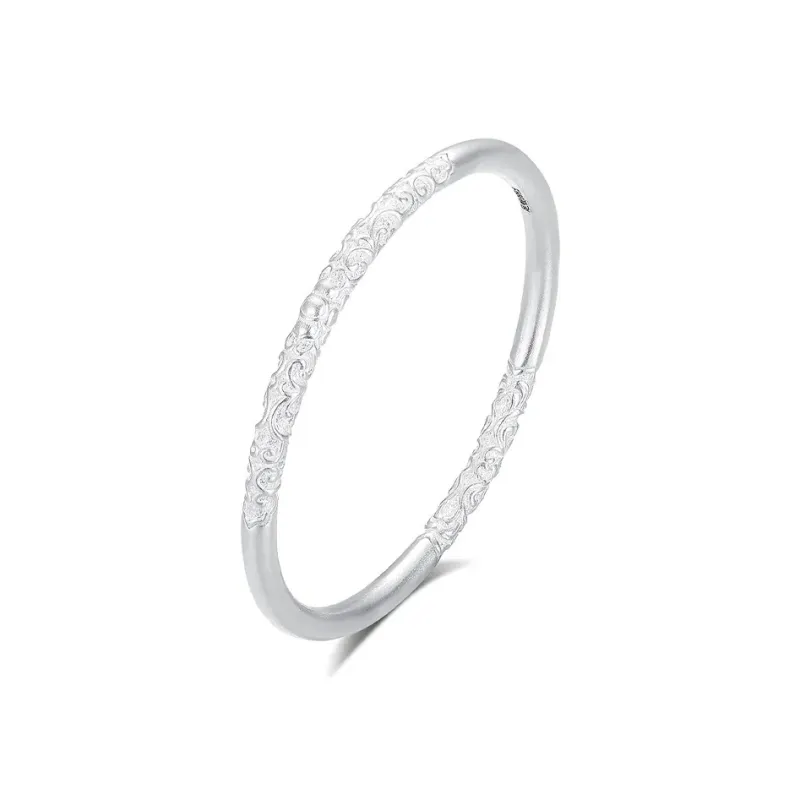 Qing Yi 999 Fine Silver Sterling Silver Bracelets Unisex-0