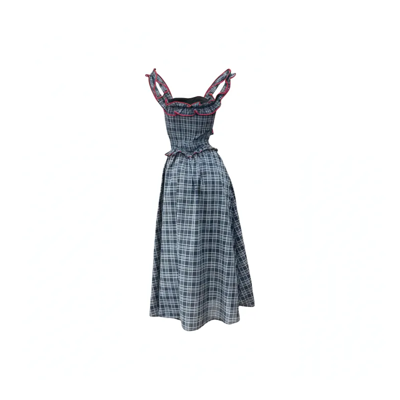 KYKW Slip Dresses Women's Navy Blue-1