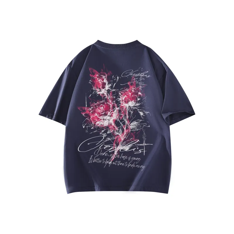 SOIE T Shirts Unisex Navy Blue-0