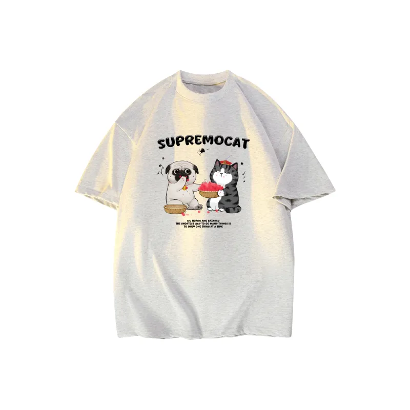 Supremo Cat T Shirts Unisex-8