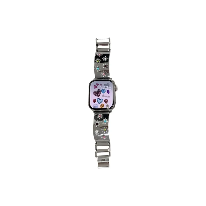 KVZUVUU Apple Compatibility Watch Band Metal-4