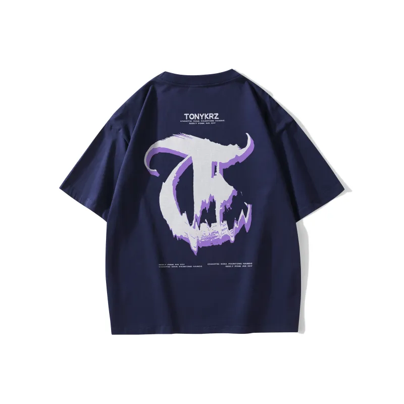 TONYKRZ T Shirts Unisex Navy Blue-0