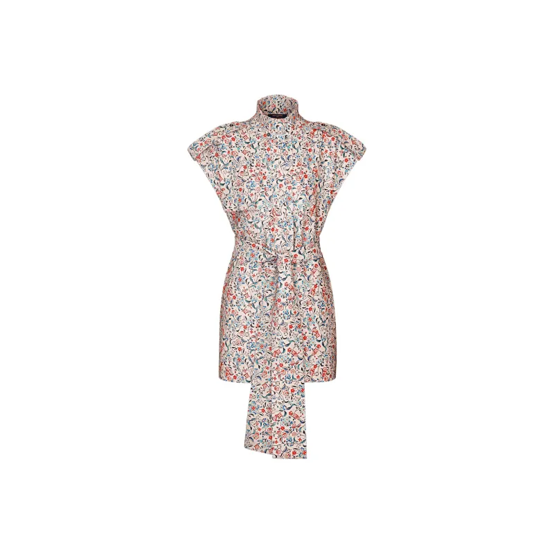 LOUIS VUITTON Monogram Bloom Belted Dress-0