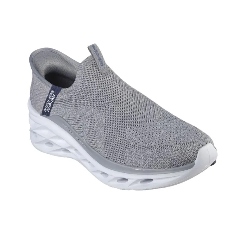 Skechers Slip Ins Anti Slip Wear Resistant Low Top Casual Shoes Men's Gray-2