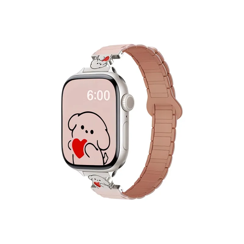 KVZUVUU Apple Compatibility Watch Band Silicone Material-3
