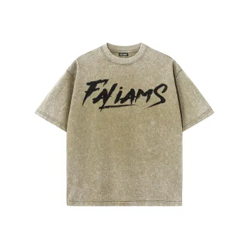 FALIAMS T Shirts Unisex Khaki