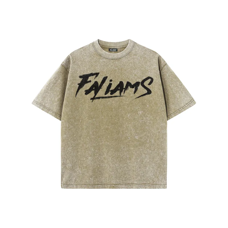 FALIAMS T Shirts Unisex Khaki-0