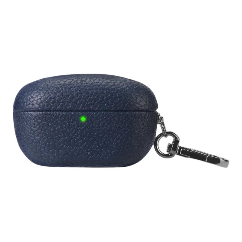 NUOQIXIN Compatibility SONY WF 1000XM5 Litchi Grain Fabric+PC Litchi Grain Impact Resistant Headphone Cases-24