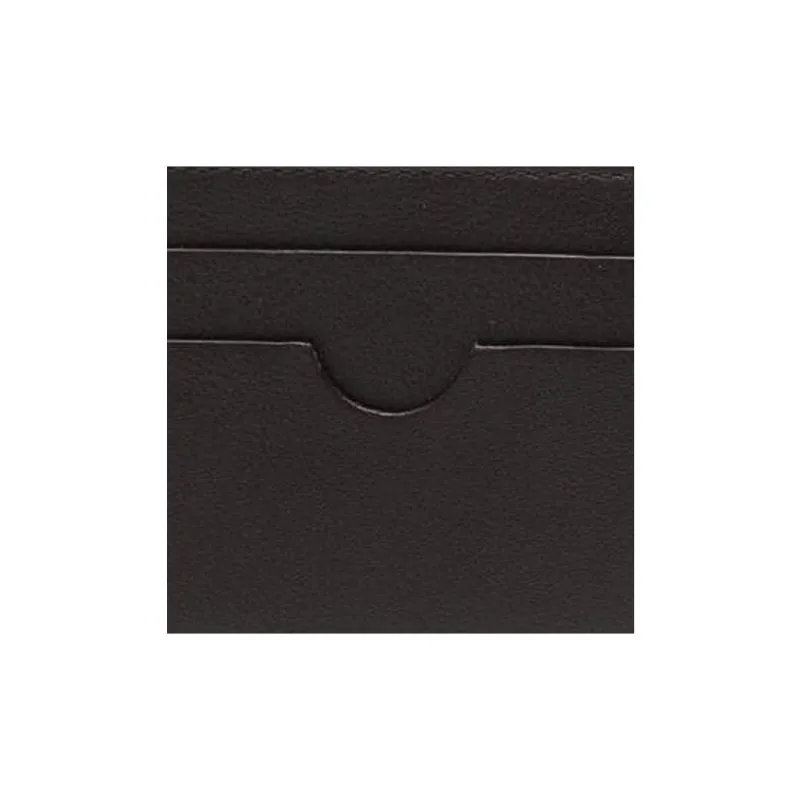 Lanvin Cow Leather Card Holder Men's Coffee/Beige-3
