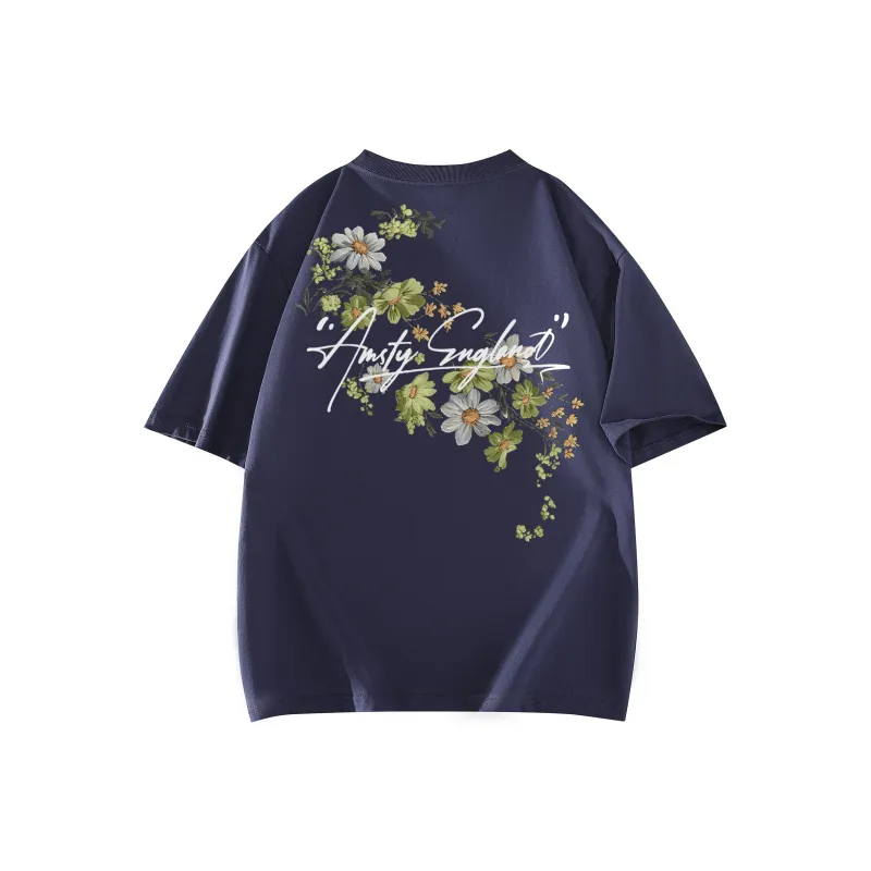 SOIE T Shirts Unisex Navy Blue-0