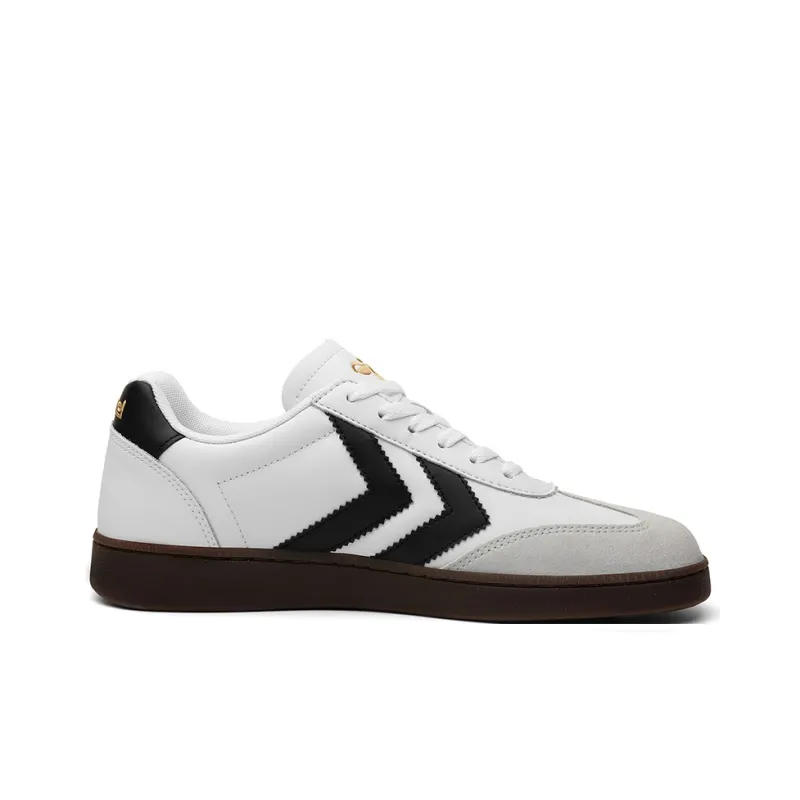 Hummel Low Top Skateboard Shoes Unisex White Black-1