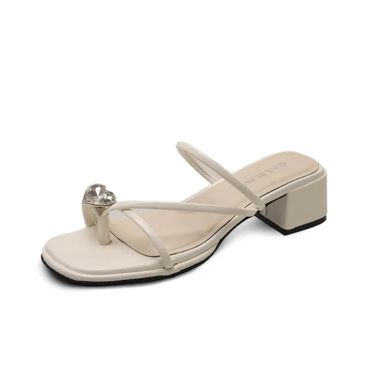 AFJI Slide Slippers Women's Ecru/Silver-0