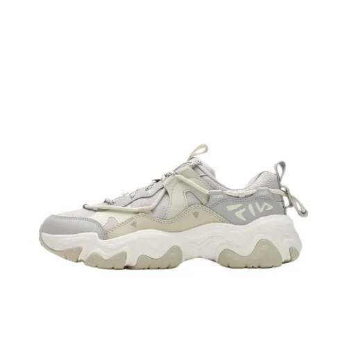 FILA FLUID 5 Anti Slip Wear Resistant Low Top Chunky Sneakers Women's Gray