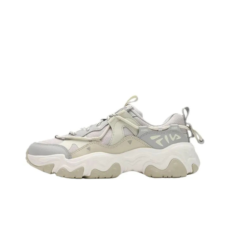FILA FLUID 5 Anti Slip Wear Resistant Low Top Chunky Sneakers Women's Gray-0
