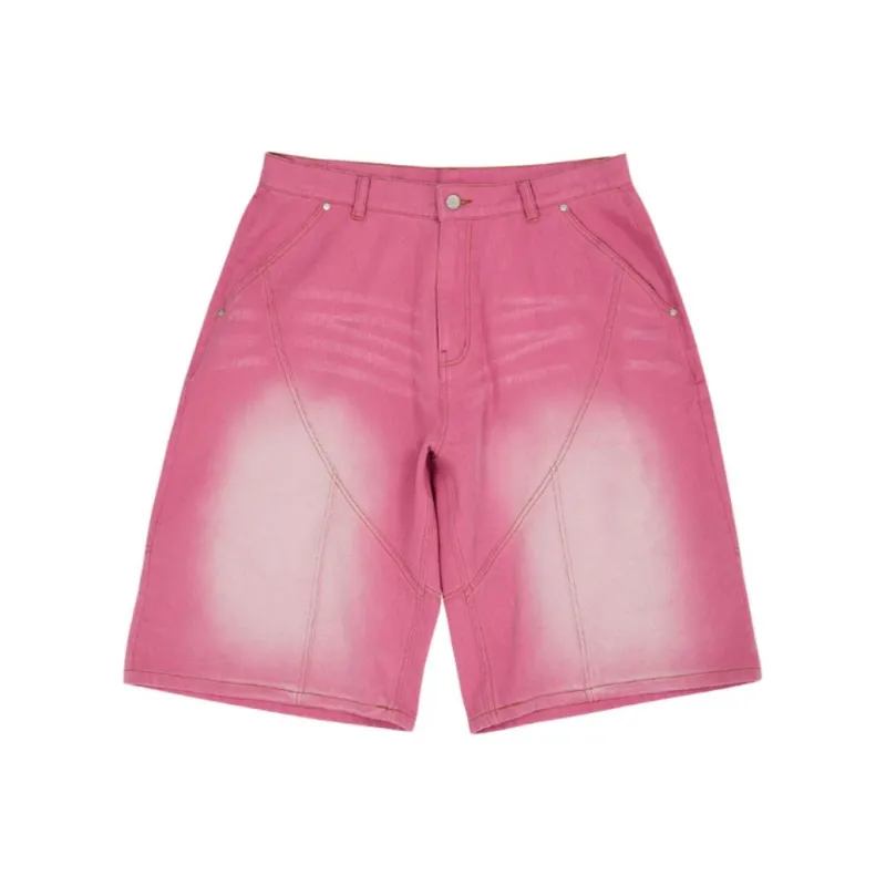 WAIKEI Denim Shorts Unisex Pink-0