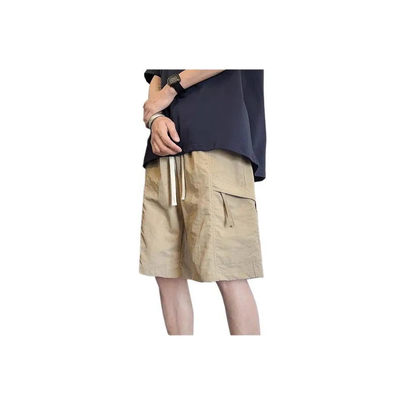 KVIV Casual Shorts Men Khaki -1