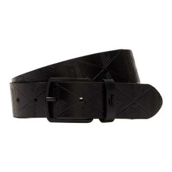 LACOSTE Monogram Leather Belt