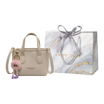Miss Angel PU Handbag Women's White/Black/Khaki