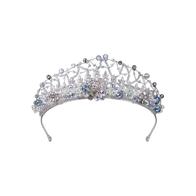 Cercoo Artificial Crystal, Copper Wire Crown Women's-0