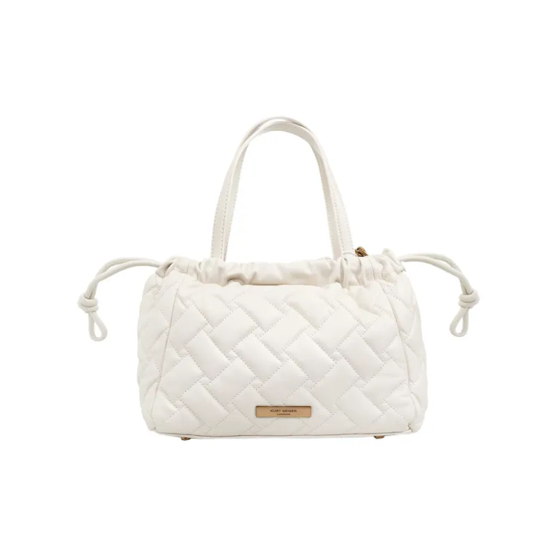 Kurt Geiger London Kensington Leather Handbag Women's Cream-2