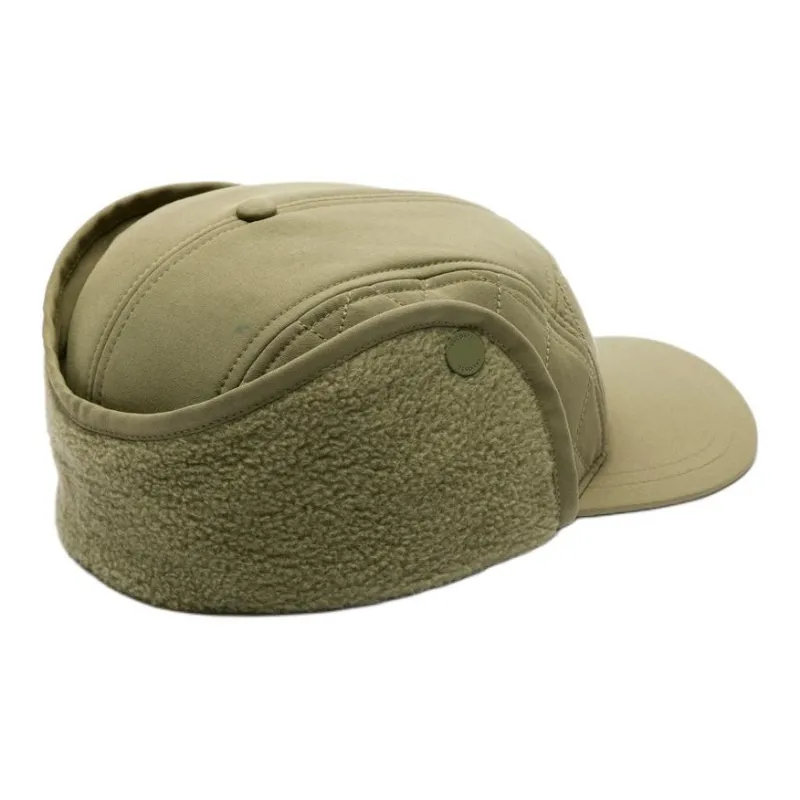LACOSTE Polyester Trapper Hats Unisex Khaki Olive-2