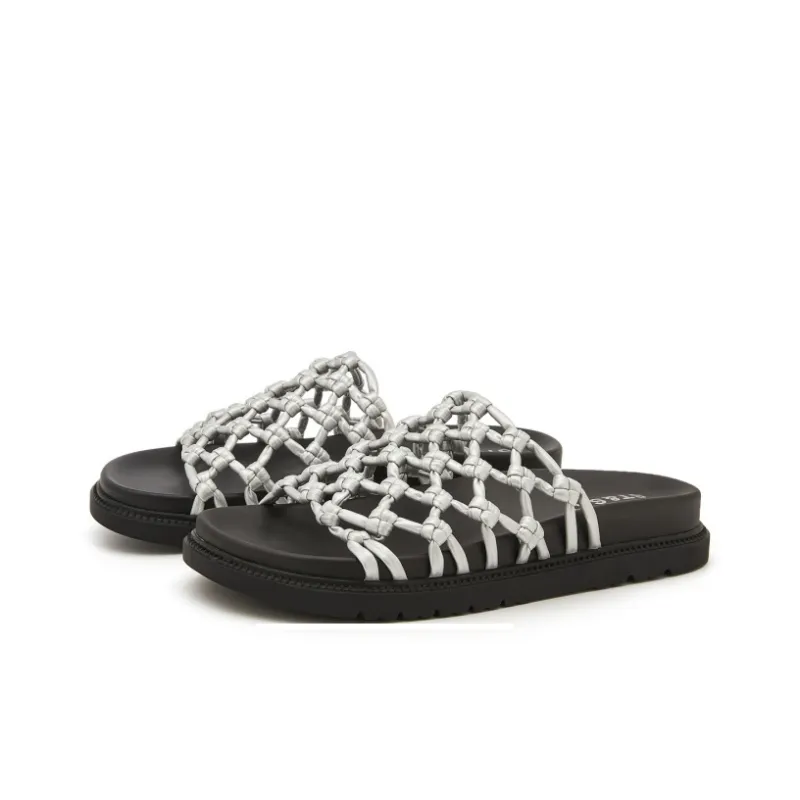 ST&SAT Rubber Sole Cut Out Quiet Slide Slippers Women's-2