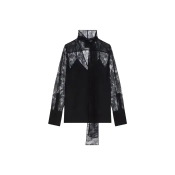 Givenchy Sheer Lace Blouse