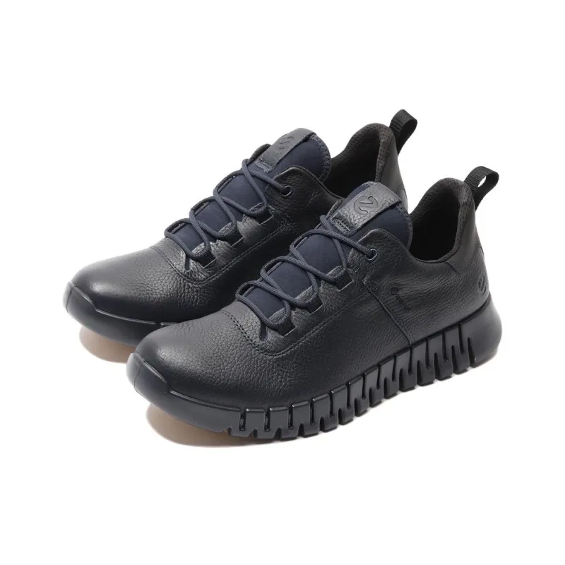 Ecco Low Top Casual Shoes Men's Black-2