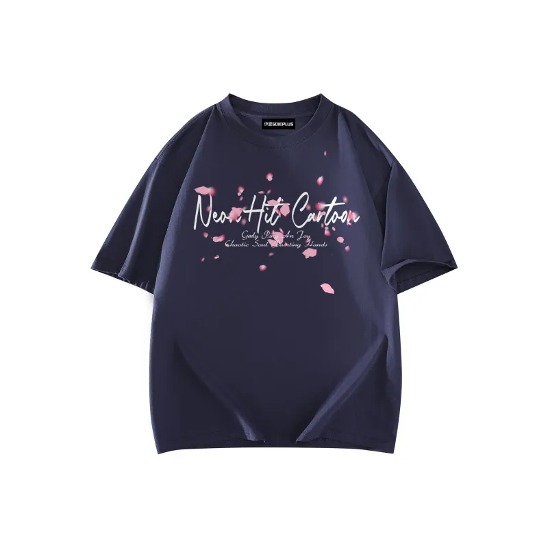 SOIE T Shirts Unisex Navy Blue-1