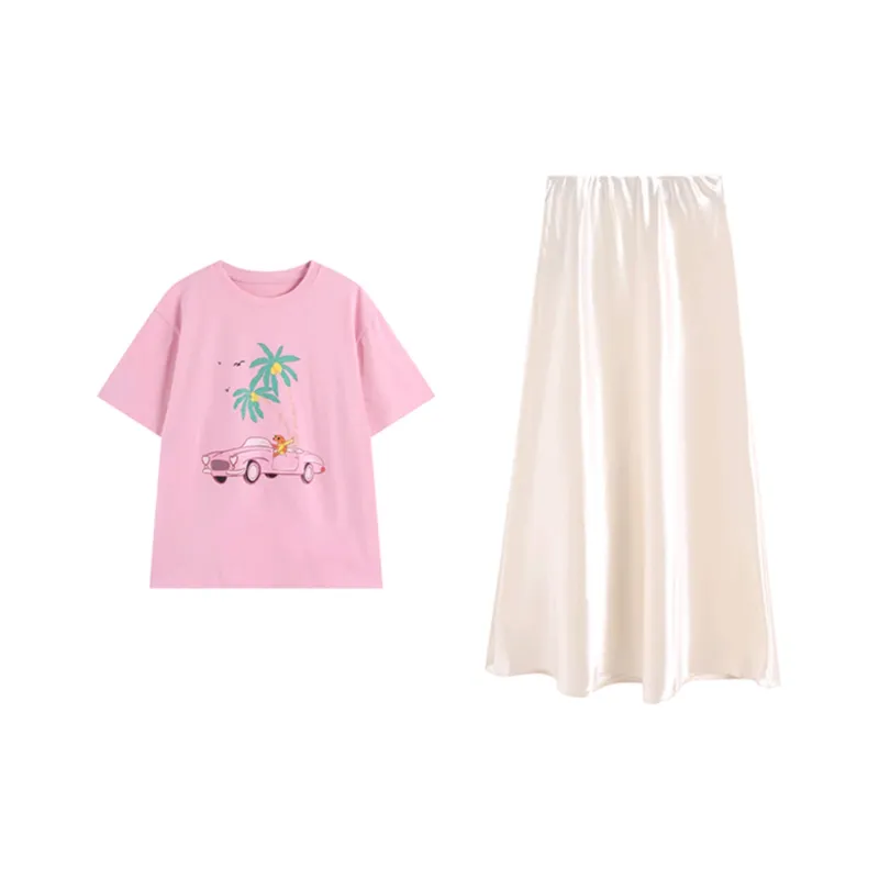 PZGE Two Piece Skirt Sets Women's-0