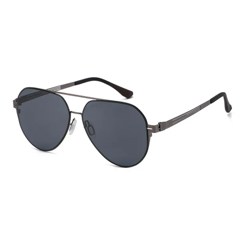 JEKA Metal Square Sunglasses Men's-3
