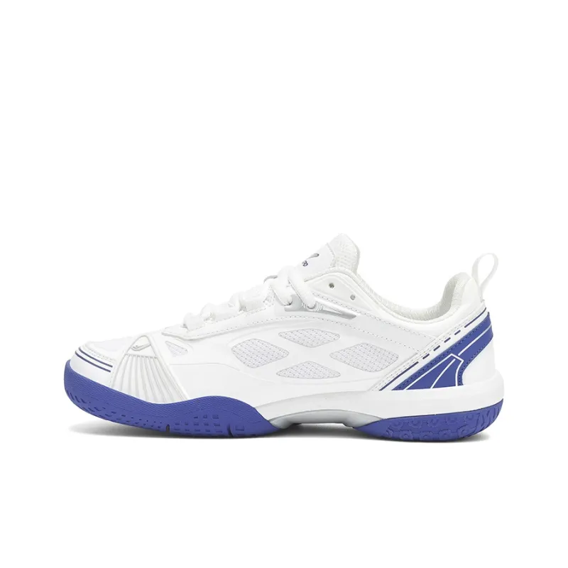 XPD Cushioning, Slip Resistant, Abrasion Resistant, Breathable, Support Low Top Tennis Shoes Unisex White Blue-1