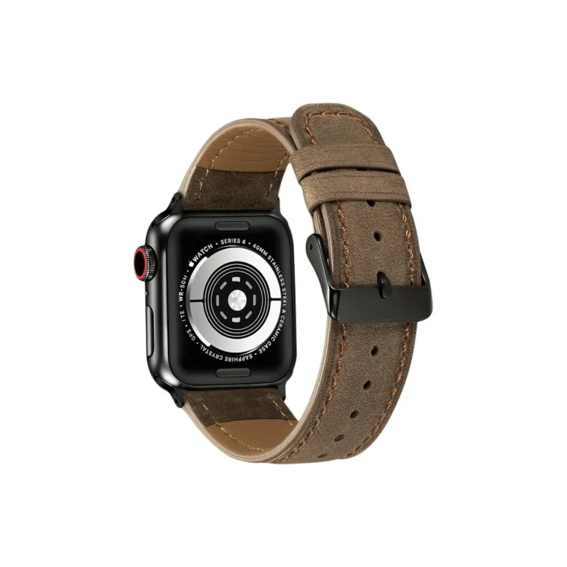 KVZUVUU Apple Compatibility Watch Band Leather-4