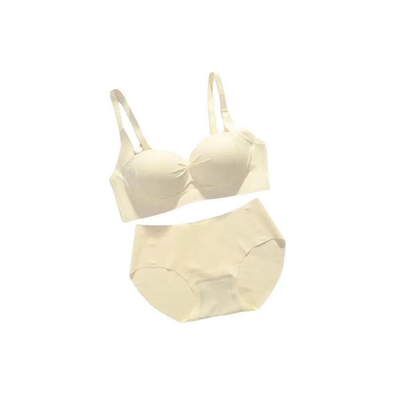 LUYOUYE Underwear Set Women's Light Coffee-9