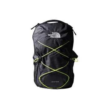 THE NORTH FACE Jester Polyester Backpack Unisex Black & Neon Green