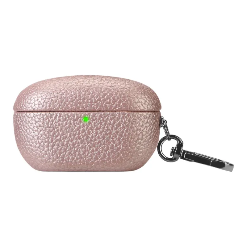 NUOQIXIN Compatibility SONY WF 1000XM5 Litchi Grain Fabric+PC Litchi Grain Impact Resistant Headphone Cases-16