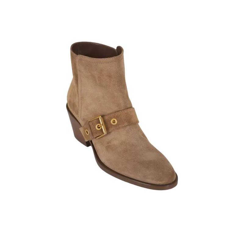GIANVITO ROSSI Moto Ankle Boots 4.5cm Women's Brown-2