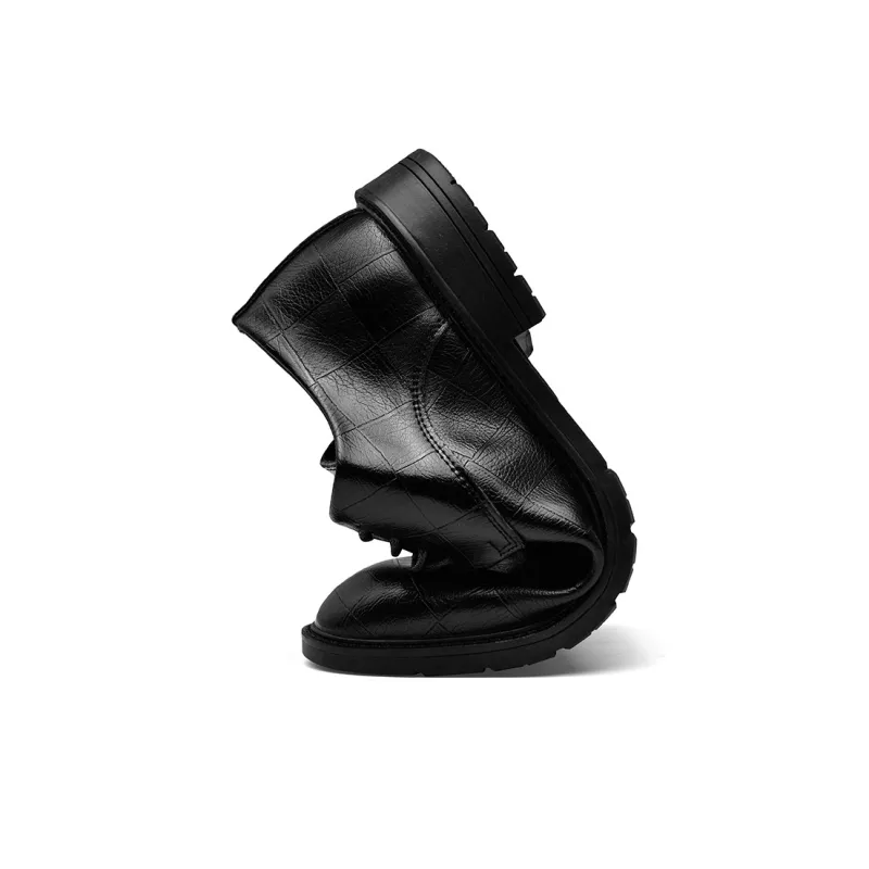 G5 Dress Shoes Men Low Top Black-1