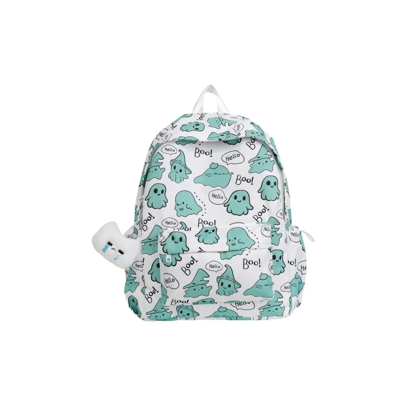 Kaka Tree Nylon Backpack Women's Pink/Black/Green/Blue-8