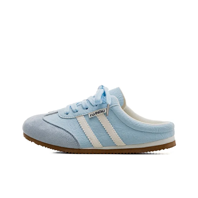 HUANQIU Abrasion Resistant Slip Resistant Closed Toe Slippers Women's Blue-0