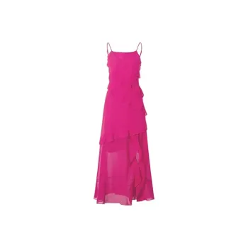 PZGE Slip Dresses Women's Rose Red